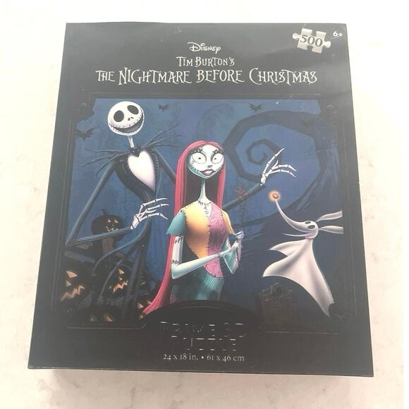 Disney Other - New - Disney’s Tim Burton’s Nightmare Before Christmas 500 piece Prime 3D puzzle